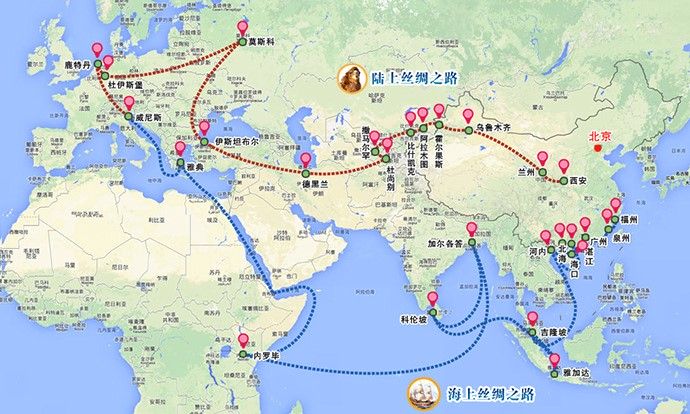 Xinhua, Silk Road Map http://www.xinhuanet.com/world/newsilkway/index.htm.